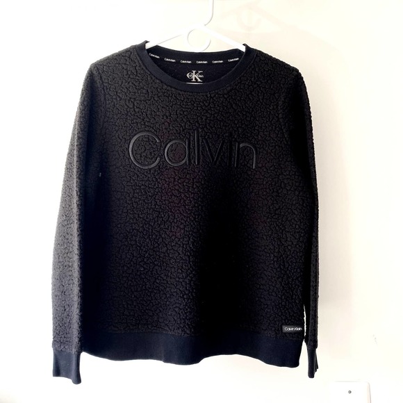 Calvin Klein Teddy Long Sleeve Oversized Sweater Size small - Picture 2 of 9